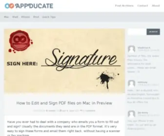 Appducate.com(Here you'll find all sorts of useful Mac and iOS tutorials & reviews. AppDucate) Screenshot