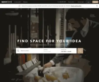 Appearhere.co.uk(Pop Up Shops) Screenshot