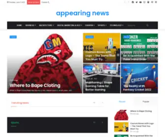 Appearingnews.com(Appearing news) Screenshot