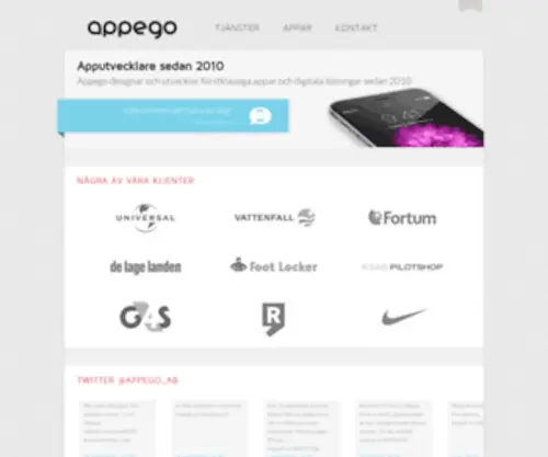 Appego.se(Websupport) Screenshot
