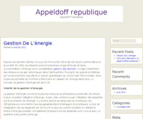 Appeldoffrepublique.fr(Appeldoffrepublique) Screenshot
