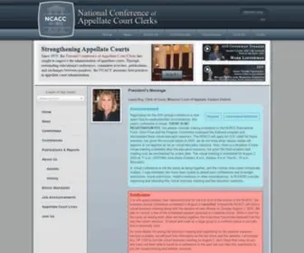 Appellatecourtclerks.org(National Conference of Appellate Court Clerks (NCACC)) Screenshot