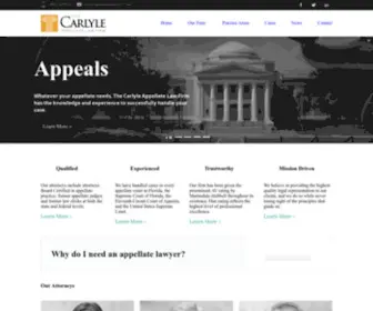 Appellatelawfirm.com(Carlyle Appellate Law Firm) Screenshot