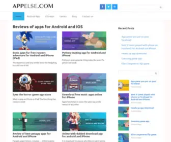 Appelse.com(Reviews of apps for Android and iOS) Screenshot