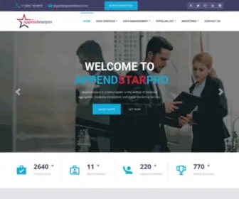 Appendstarpro.com(Appending Services) Screenshot