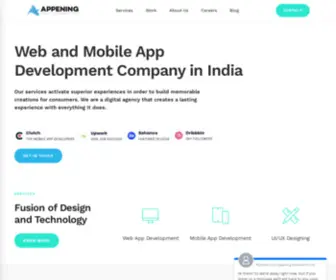 Appening.xyz(We create the captivating fusion of design and technology) Screenshot