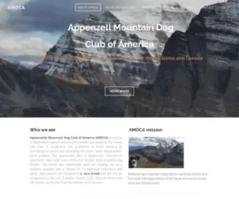 Appenzellers.org(Appenzell Mountain Dog Club of America) Screenshot