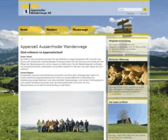 Appenzellerwanderwege.ch(Appenzell Ausserrhoder Wanderwege) Screenshot