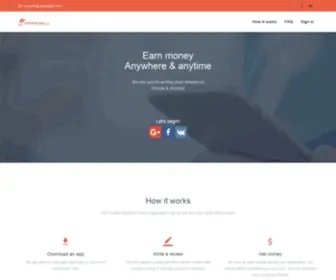 Apperwall.com(Earn Money By Reviewing Apps) Screenshot