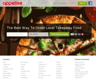 Appetise.com(Online Takeaway) Screenshot