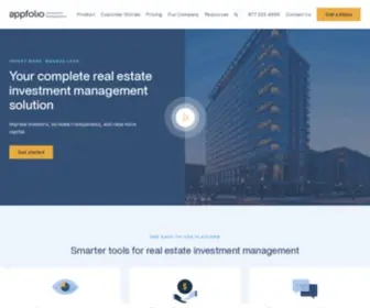 Appfolioim.com(Real Estate Investment Management Software) Screenshot