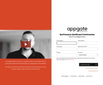 Appgate-SDP.com(Appgate SDP Test Drive) Screenshot