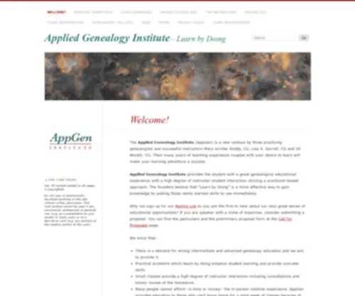 Appgen.institute(Applied Genealogy Institute) Screenshot