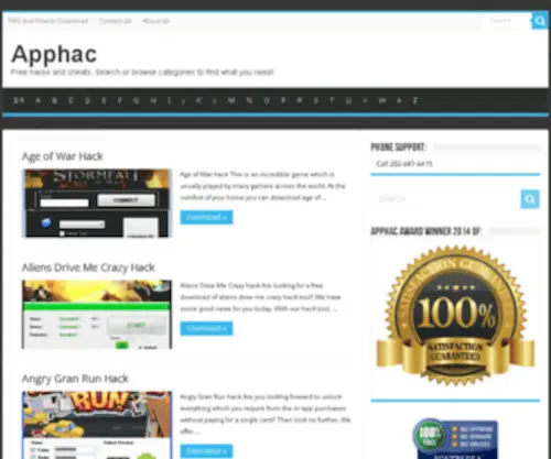 Apphac.com(App Hacks and Cheats) Screenshot