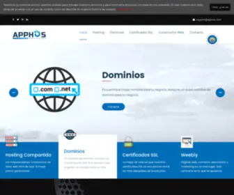 Apphos.com(Venta de alojamientos web compartidos) Screenshot