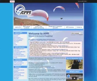 Appifly.org(Association of Paragliding Pilots and Instructors) Screenshot