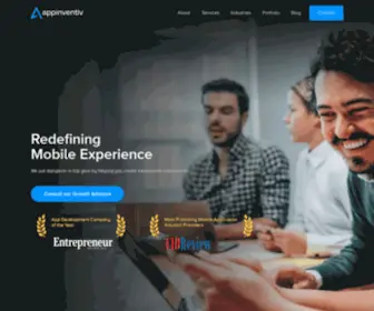 Appinventiv.com(Windows mobile application development company) Screenshot