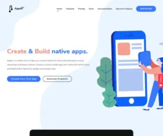 Appitr.com(Create a native mobile app with online IDE within hours) Screenshot