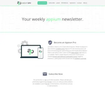 Appiumpro.com(Appium Pro) Screenshot