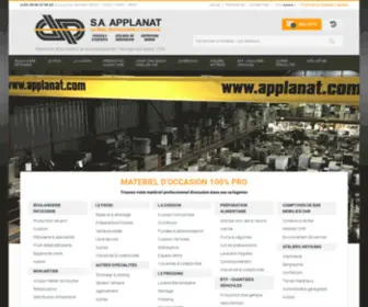 Applanat.com(De 1000 matériel professionnel disponibles sur notre site) Screenshot