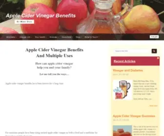 Apple-Cider-Vinegar-Benefits.com(Apple Cider Vinegar Benefits...The many Uses and Amazing Health Benefits of ACV) Screenshot