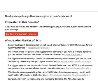 Apple.org.pl(Domain marketplace) Screenshot