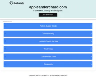 Appleandorchard.com(Apple and Orchard) Screenshot