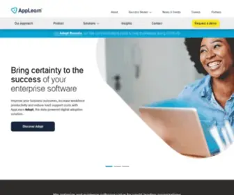 Applearn.com(Our digital adoption platform) Screenshot