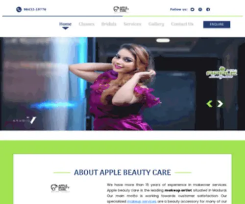 Applebeautycare.com(Apple Beauty Care) Screenshot