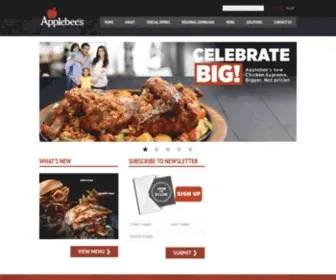 Applebeesme.com(Applebee's Middle East) Screenshot