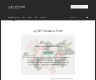 Appleblossoms.co.uk(Unique Baby Goods Store) Screenshot