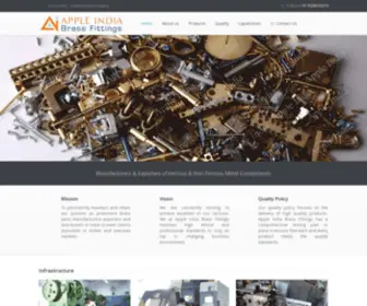 Applebrassfittings.com(Apple India Brass Fittings) Screenshot