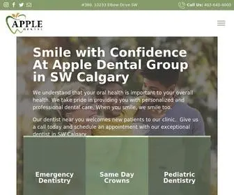 Appledentalgroup.ca(Dentist in SW Calgary) Screenshot