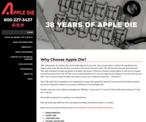 Appledie.com(Apple Die) Screenshot