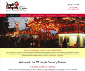 Appledumplingfest.com(The Apple Dumpling Festival) Screenshot