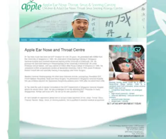 Appleentcentre.com(Paragon Medical Centre) Screenshot