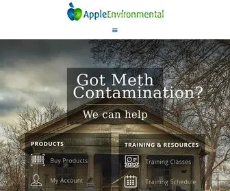 Appleenvironmental.com(Meth Remover and Meth Testing) Screenshot