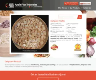 Applefood.co.in(Apple Food Industries) Screenshot