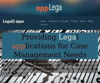 Applega.com(Cloud-based legal software) Screenshot