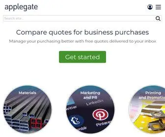 Applegate.co.uk(Your Procurement & Purchasing Partner with AI Matching Engine) Screenshot