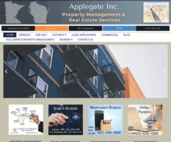 Applegateproperties.com(Applegate Inc) Screenshot