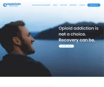 Applegaterecovery.com(Opioid Addiction Treatment and Counseling) Screenshot