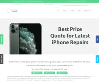 Appleiphonerepaircanberra.com.au(Cheapest iPhone & iPad Repairs in Canberra Starts from $19) Screenshot