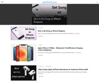 Appleiphonetips.us(Apple iPhone Tips & Tricks) Screenshot