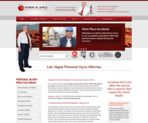 Applelawoffices.com(Las Vegas Personal Injury Law Firm) Screenshot