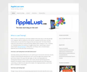 Applelust.com(The Best Tech Blog on the Net) Screenshot