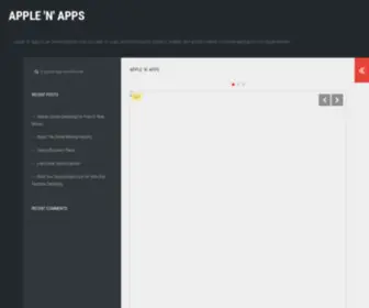 Applenapps.com(Apple News and App ReviewsAppleNApps) Screenshot