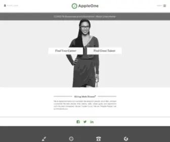 Appleone.com(Employment Staffing at AppleOne) Screenshot