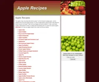 Applerecipes.us(Apple Recipes) Screenshot