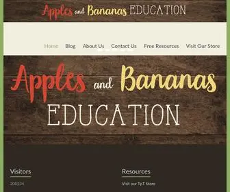 Applesandbananaseducation.com(Apples and Bananas Education) Screenshot